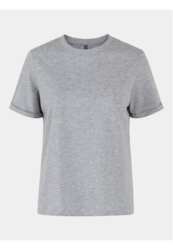 Pieces T-Shirt Ria 17086970 Szary Regular Fit. Kolor: szary. Materiał: bawełna