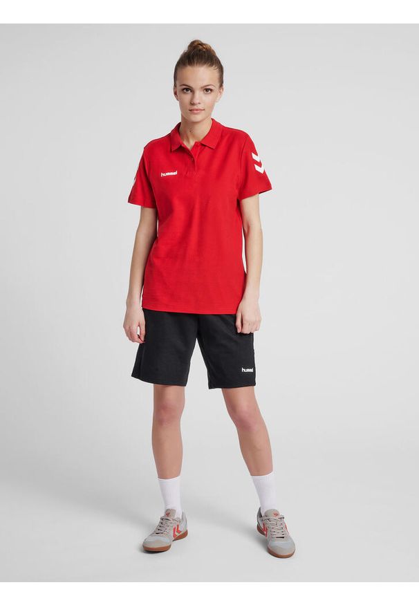 Koszulka tenisowa polo damska Hummel Go Cotton Polo Woman. Typ kołnierza: polo. Kolor: czerwony, różowy, wielokolorowy. Sport: tenis