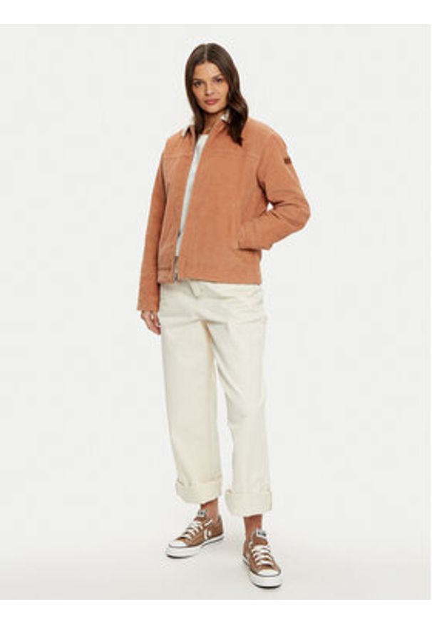 Roxy Kurtka przejściowa Desert Spirit ERJJK03621 Brązowy Regular Fit. Kolor: brązowy. Materiał: bawełna