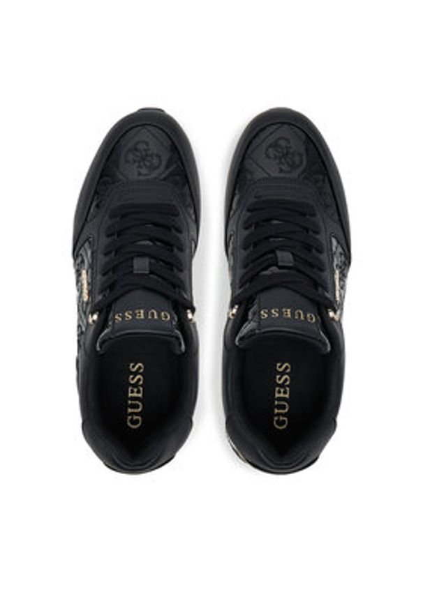 Guess Sneakersy 176255 Czarny. Kolor: czarny. Materiał: skóra