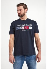 PAUL & SHARK - T-shirt męski PAUL&SHARK. Materiał: bawełna. Wzór: haft, aplikacja #3