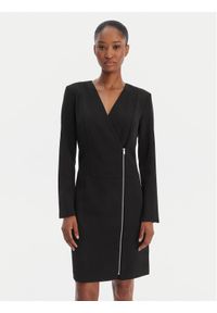 DKNY Sukienka koktajlowa DD5N2P53 Czarny Regular Fit. Kolor: czarny. Materiał: syntetyk. Styl: wizytowy #1