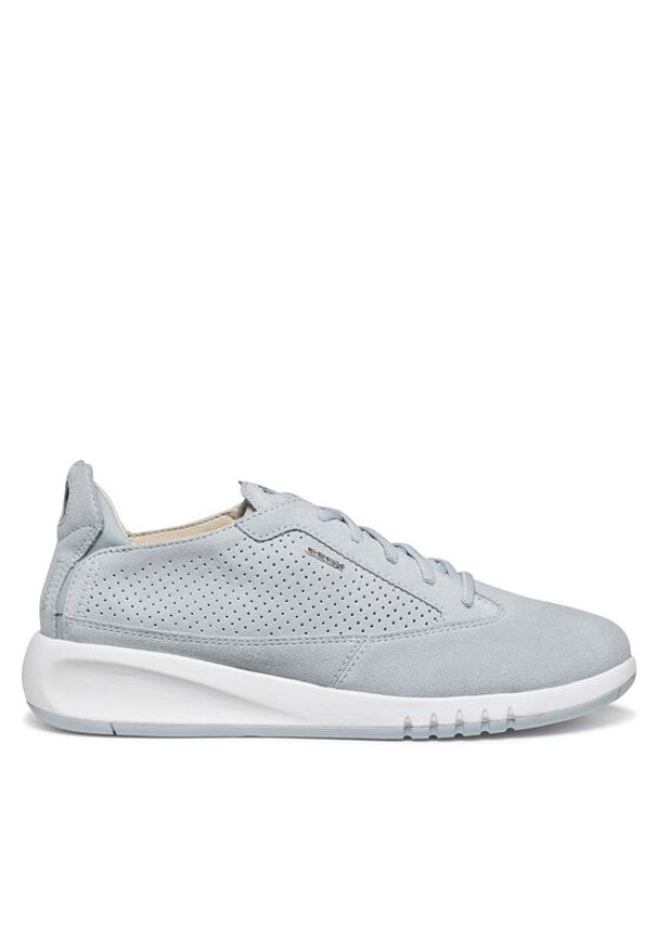 Geox Sneakersy D Aerantis D02HNA 00022 C0397 Błękitny. Kolor: niebieski. Materiał: skóra, zamsz