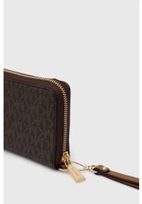 MICHAEL Michael Kors portfel damski kolor brązowy. Kolor: brązowy. Materiał: materiał #2