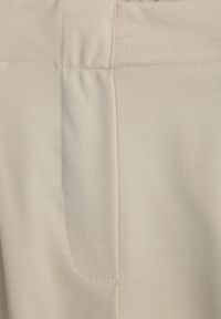 Born2be - Beżowe Spodnie z Eleganckimi Zakładkami i Nogawkami o Długości 3/4 Dorasea. Okazja: do pracy, na co dzień. Kolekcja: plus size. Kolor: beżowy. Styl: elegancki #6