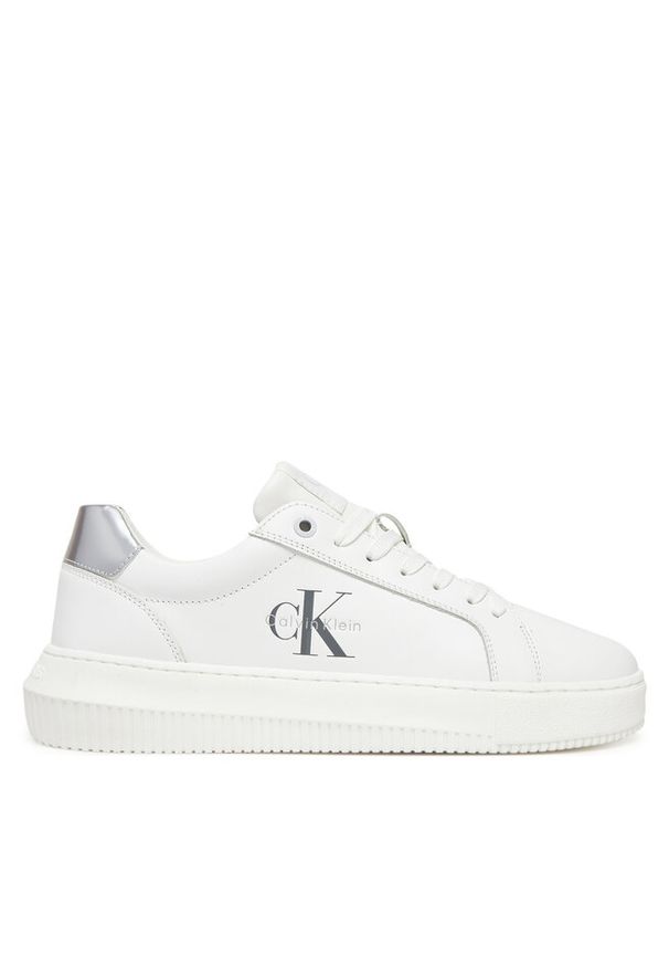Sneakersy Calvin Klein Jeans. Kolor: biały
