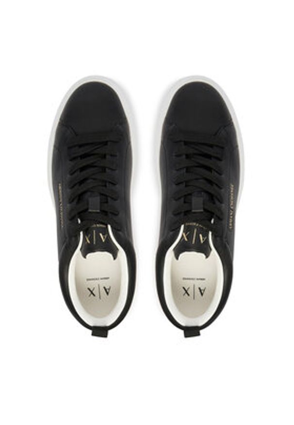 Armani Exchange Sneakersy XW002790 AF11912 UC001 Czarny. Kolor: czarny. Materiał: skóra