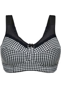 bonprix - Biustonosz odciążający bez fiszbinów z wyściełanymi ramiączkami. Kolor: czarny. Materiał: materiał. Rodzaj stanika: wyściełane miseczki, różne sposoby noszenia #1