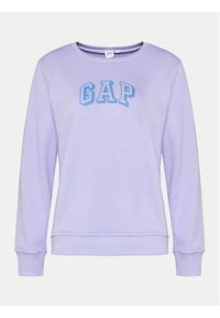GAP - Gap Bluza 885586-02 Fioletowy Regular Fit. Kolor: fioletowy. Materiał: bawełna, syntetyk