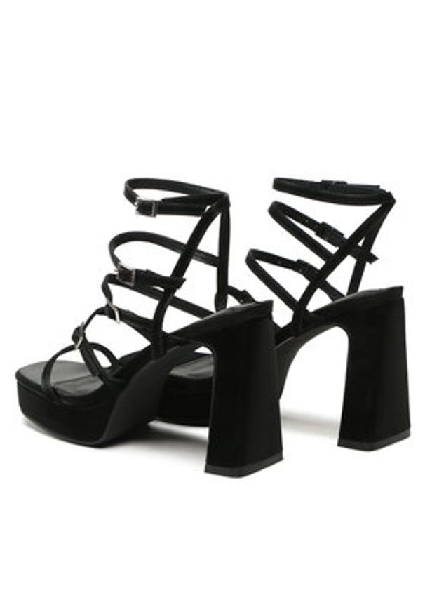 DeeZee Sandały Y558-6 Czarny. Kolor: czarny. Materiał: materiał