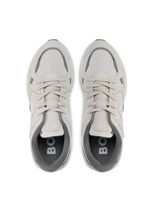 BOSS - Boss Sneakersy Owen 50504238 10254496 01 Beżowy. Kolor: beżowy. Materiał: zamsz, skóra