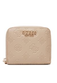 Guess Mały Portfel Damski Phoebe Slg SWPD96 65137 Beżowy. Kolor: beżowy. Materiał: skóra