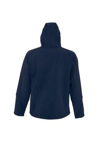 SOL'S - Męska Kurtka Soft Shell Replay Z Kapturem. Typ kołnierza: kaptur. Kolor: niebieski