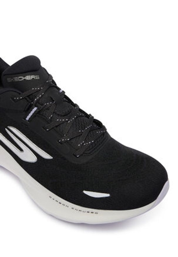 skechers - Skechers Buty do biegania Aero Spark 172200/BKPR Czarny. Kolor: czarny. Materiał: materiał