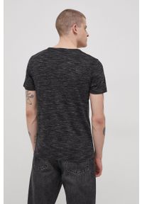 Tom Tailor T-shirt męski kolor szary wzorzysty. Okazja: na co dzień. Kolor: szary. Materiał: dzianina. Styl: casual