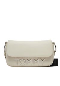 Tommy Jeans Torebka Tjw Bold Elongated Flap Cross. AW0AW16258 Écru. Materiał: skórzane #1