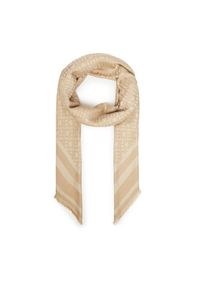 TOMMY HILFIGER - Tommy Hilfiger Szal Monogram AW0AW17493 Beżowy. Kolor: beżowy. Materiał: materiał