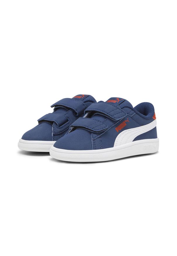 Puma - Dziecięce Sneakersy Smash 3.0 Buck PUMA Persian Blue White For All Time Red. Kolor: czerwony, wielokolorowy, niebieski