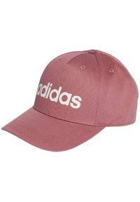Adidas - Czapka z daszkiem adidas Daily Cap. Kolor: różowy. Materiał: materiał. Styl: sportowy, klasyczny