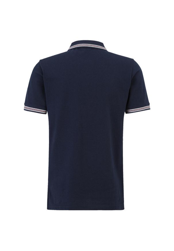 Polo Fila Lubbeek. Typ kołnierza: polo. Kolor: czerwony, niebieski, wielokolorowy. Styl: sportowy