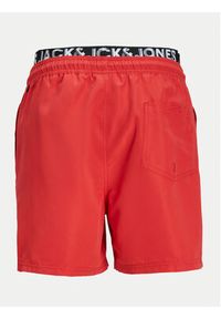 Jack & Jones - Jack&Jones Szorty kąpielowe Jpstfiji 12227254 Czerwony Regular Fit. Kolor: czerwony. Materiał: syntetyk #3