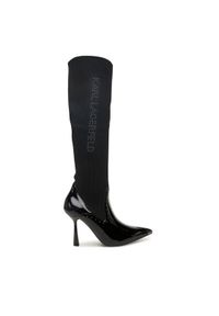 Karl Lagerfeld - KARL LAGERFELD Kozaki KL31373 Czarny. Kolor: czarny. Materiał: skóra