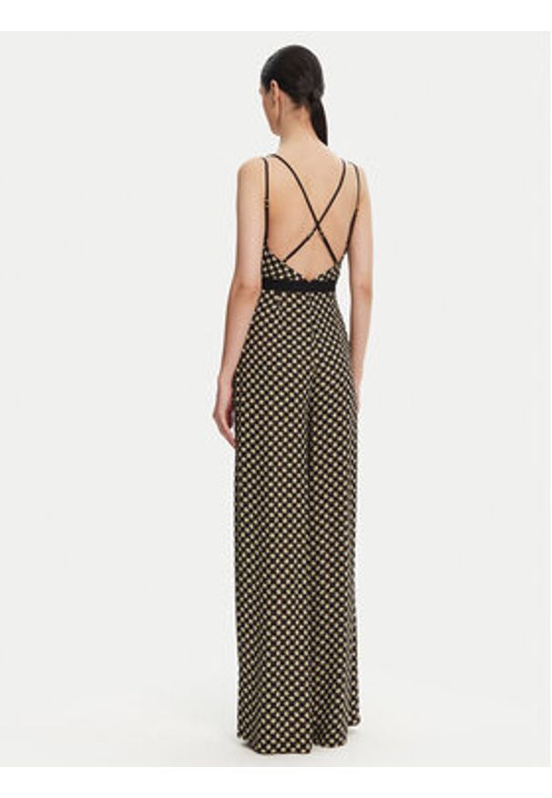 Elisabetta Franchi Kombinezon TU-035-51E2 Czarny Regular Fit. Kolor: czarny. Materiał: wiskoza