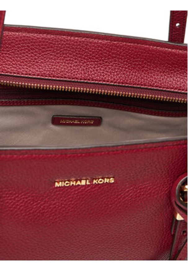 MICHAEL Michael Kors Torebka Quinn 30T5GQNT9L Bordowy. Kolor: czerwony. Materiał: skórzane