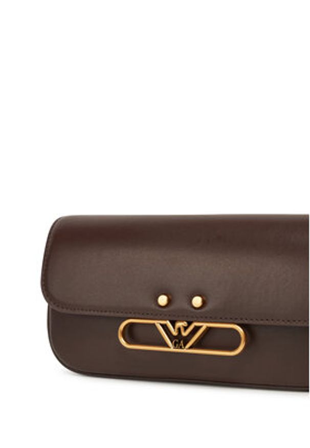 Emporio Armani Torebka EW001212 AF14786 U6027 Brązowy. Kolor: brązowy. Materiał: skórzane
