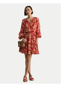 Lauren Ralph Lauren - LAUREN RALPH LAUREN Sukienka letnia 200P08669001 Czerwony Regular Fit. Kolor: czerwony. Materiał: syntetyk. Sezon: lato #6