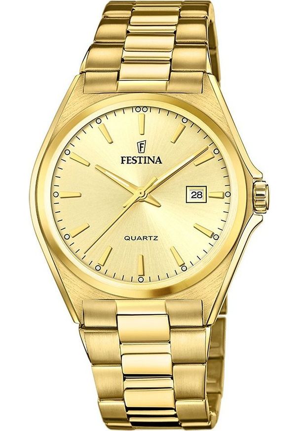 Zegarek Festina Zegarek męski Festina F20555-3 złoty. Kolor: złoty