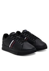 TOMMY HILFIGER - Tommy Hilfiger Sneakersy Modern Cupsole Stripes Lth FM0FM05406 Czarny. Kolor: czarny. Materiał: skóra #3