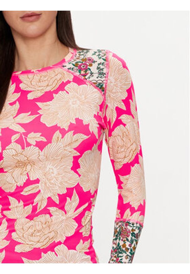 Maaji Bluzka PT2123CRA013 Kolorowy Slim Fit. Materiał: syntetyk. Wzór: kolorowy
