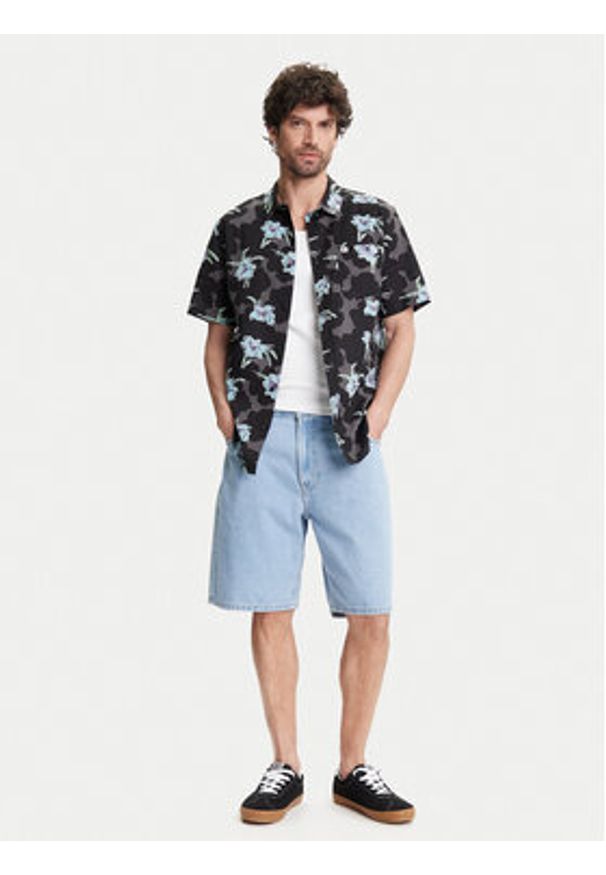 Quiksilver Koszula Apero Classic Ss EQYWT04605 Czarny Regular Fit. Kolor: czarny. Materiał: bawełna