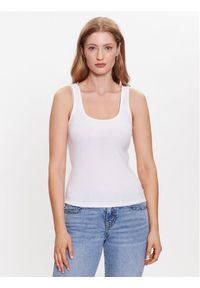 Levi's® Top Essential A5906-0001 Biały Regular Fit. Kolor: biały. Materiał: bawełna
