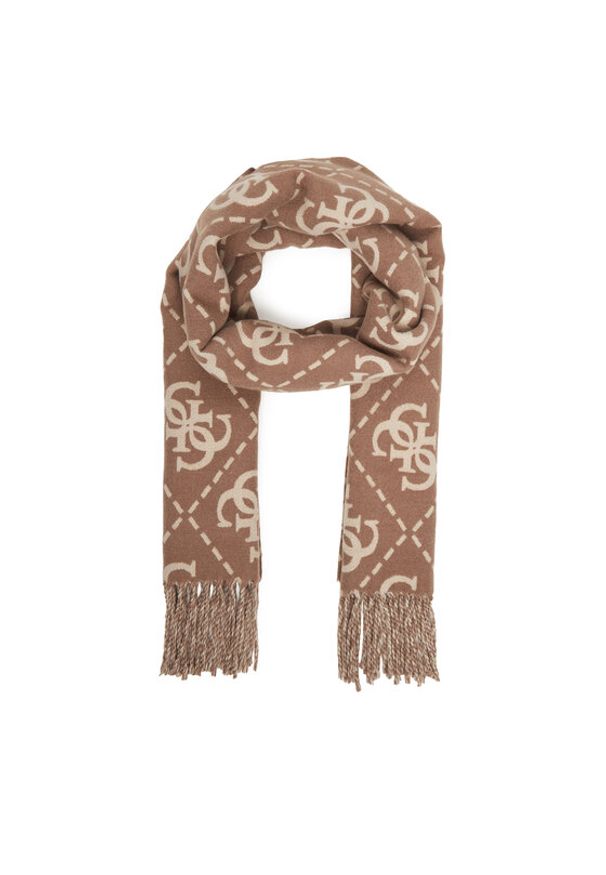 Guess Szalik W5BZ33 Z4210 Beżowy. Kolor: beżowy. Materiał: poliester, materiał