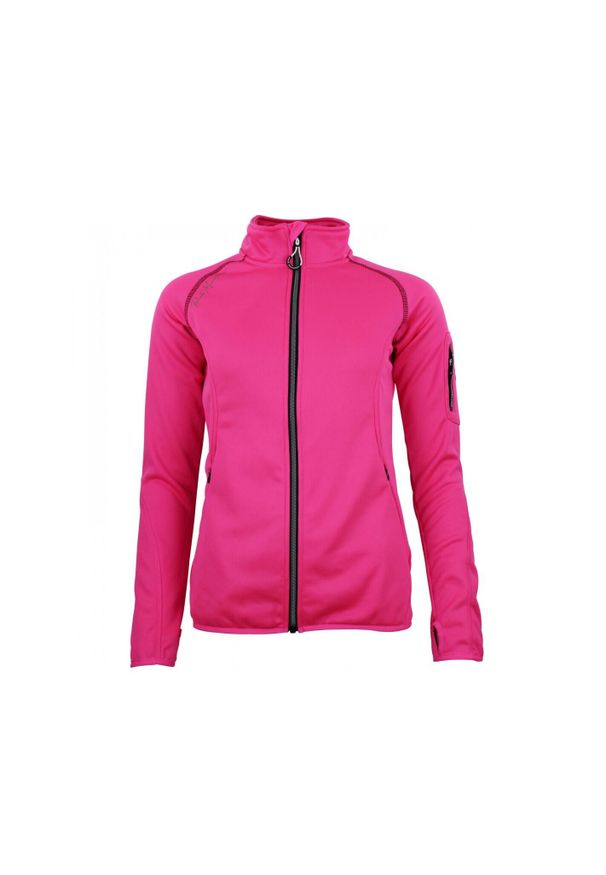 PEAK MOUNTAIN - Kurtka damska Peak Mountain Polarshel Amarowz. Kolor: różowy. Sport: turystyka piesza