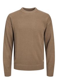 Jack & Jones - Jack&Jones Sweter 12236774 Brązowy Regular Fit. Kolor: brązowy. Materiał: bawełna, syntetyk #6