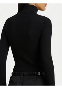 Lauren Ralph Lauren Golf L/s Turtle Neck 200643398011 Czarny Slim Fit. Typ kołnierza: golf. Kolor: czarny. Materiał: bawełna
