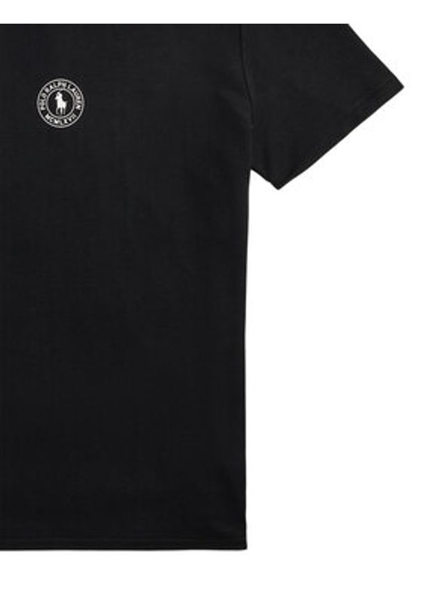 Polo Ralph Lauren T-Shirt 714P01951001 Czarny Slim Fit. Typ kołnierza: polo. Kolor: czarny. Materiał: wiskoza