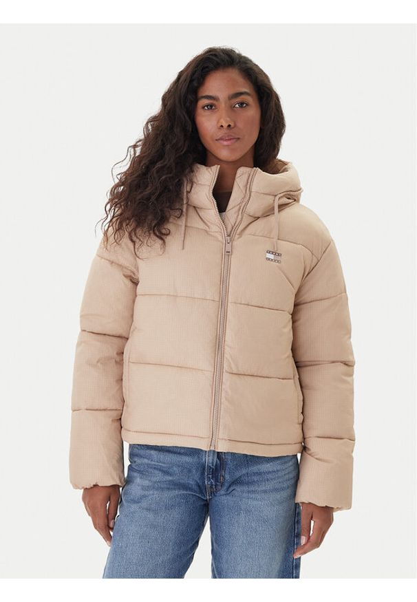 Tommy Jeans Kurtka zimowa DW0DW21625 Beżowy Regular Fit. Kolor: beżowy. Materiał: syntetyk. Sezon: zima
