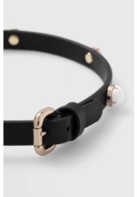 Red Valentino bransoletka skórzana damska. Kolor: czarny #2