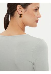 Gina Tricot Bluzka 23221 Szary Slim Fit. Kolor: szary. Materiał: wiskoza