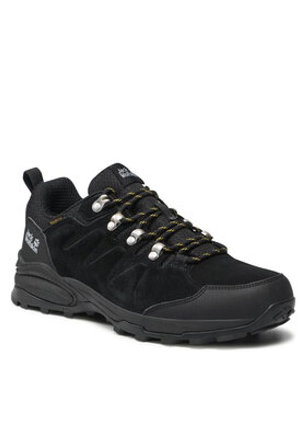 Jack Wolfskin Trekkingi Refugio Texapore Low M 4049851 Czarny. Kolor: czarny. Materiał: zamsz, skóra. Sport: turystyka piesza