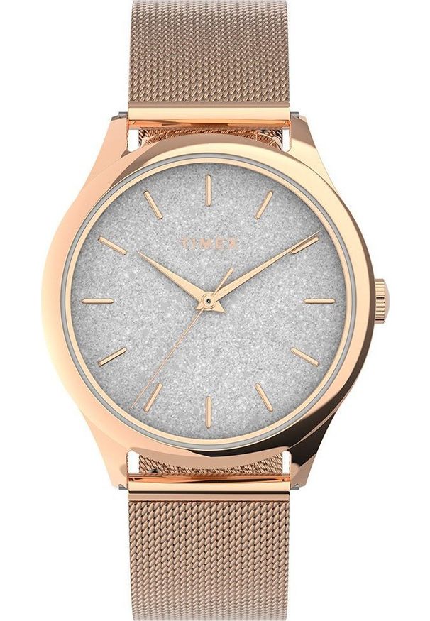 Zegarek Timex Zegarek damski Timex TW2V01400 różowe złoto. Kolor: złoty, wielokolorowy, różowy