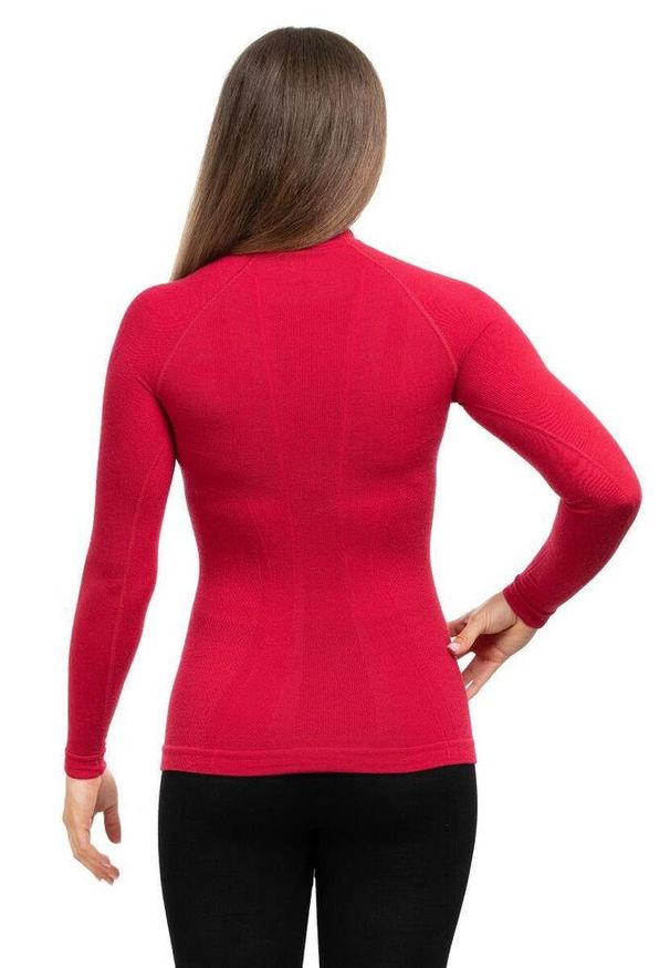 Brubeck - KOSZULKA EXTREME WOOL LS11930 DAMSKA-RASPBERRY s. Kolor: czerwony