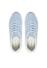 TOMMY HILFIGER - Tommy Hilfiger Sneakersy Th Bella Low Runner Suede FW0FW09189 Błękitny. Kolor: niebieski. Materiał: skóra, zamsz #6