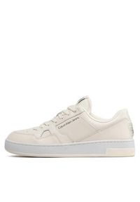 Calvin Klein Jeans Sneakersy Basket Cupsole Lacup Low YM0YM00497 Beżowy. Kolor: beżowy. Materiał: skóra #5