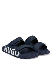 Hugo - HUGO Klapki Evander 50542042 Granatowy. Kolor: niebieski. Materiał: syntetyk #4