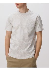 Reserved - T-shirt comfort z nadrukiem - jasnoszary. Kolor: szary. Materiał: bawełna, dzianina. Wzór: nadruk